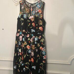 BEAUTIFUL Fully Embroidered Label by Five Twelve Floral Gown NWT